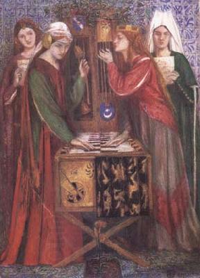 Dante Gabriel Rossetti The Blue Closet (mk28) oil painting picture